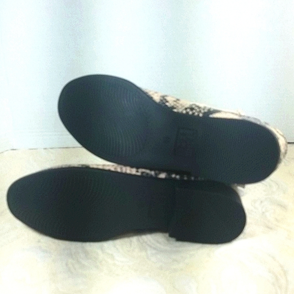 Boot bootie python snake print zip ankle NEW - Picture 6 of 6
